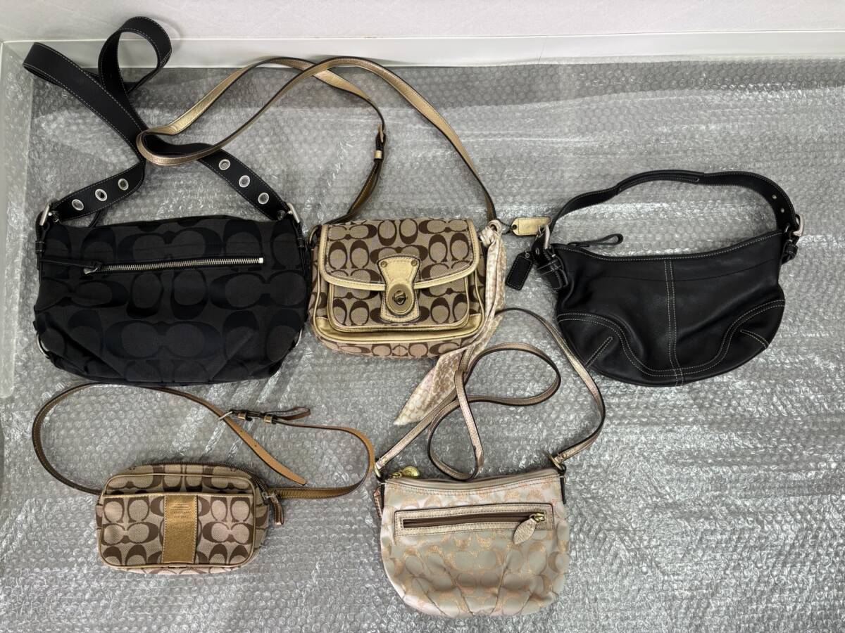 【F13098a】整理品★COACH コーチ バッグおまとめ 6点セット★ショルダーバッグ ハンドバッグ シグネスチャー★現状品