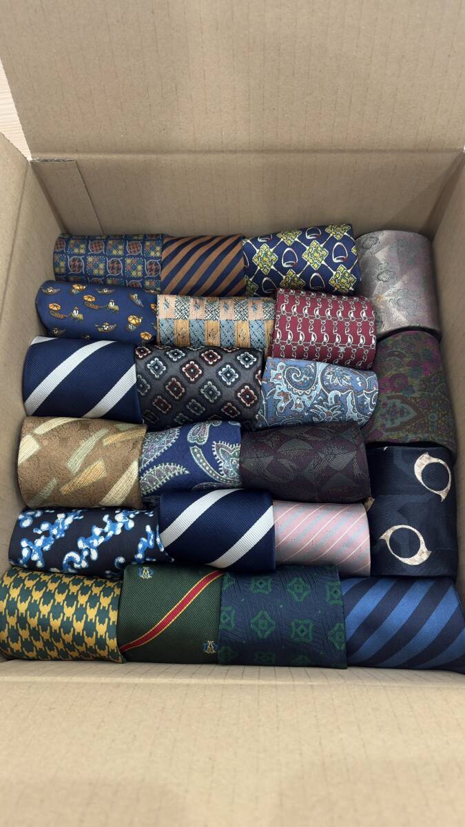 NN1384a◆1000円～ ネクタイ 40点 大量おまとめ エルメス セリーヌ ダンヒル 他 現状品
