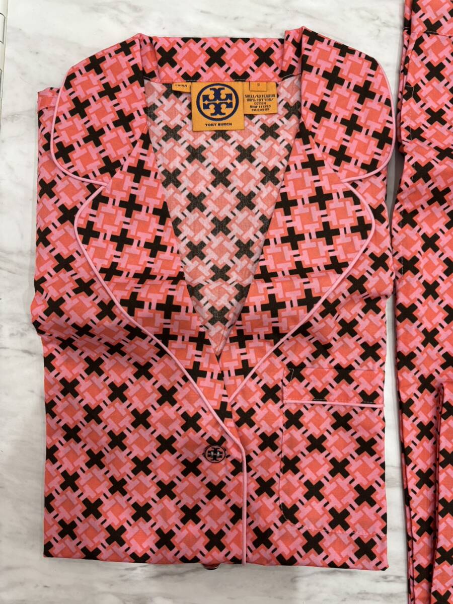 【SB9703】未使用品★TORY BURCH トリーバーチ★パジャマ ピンク Sサイズ