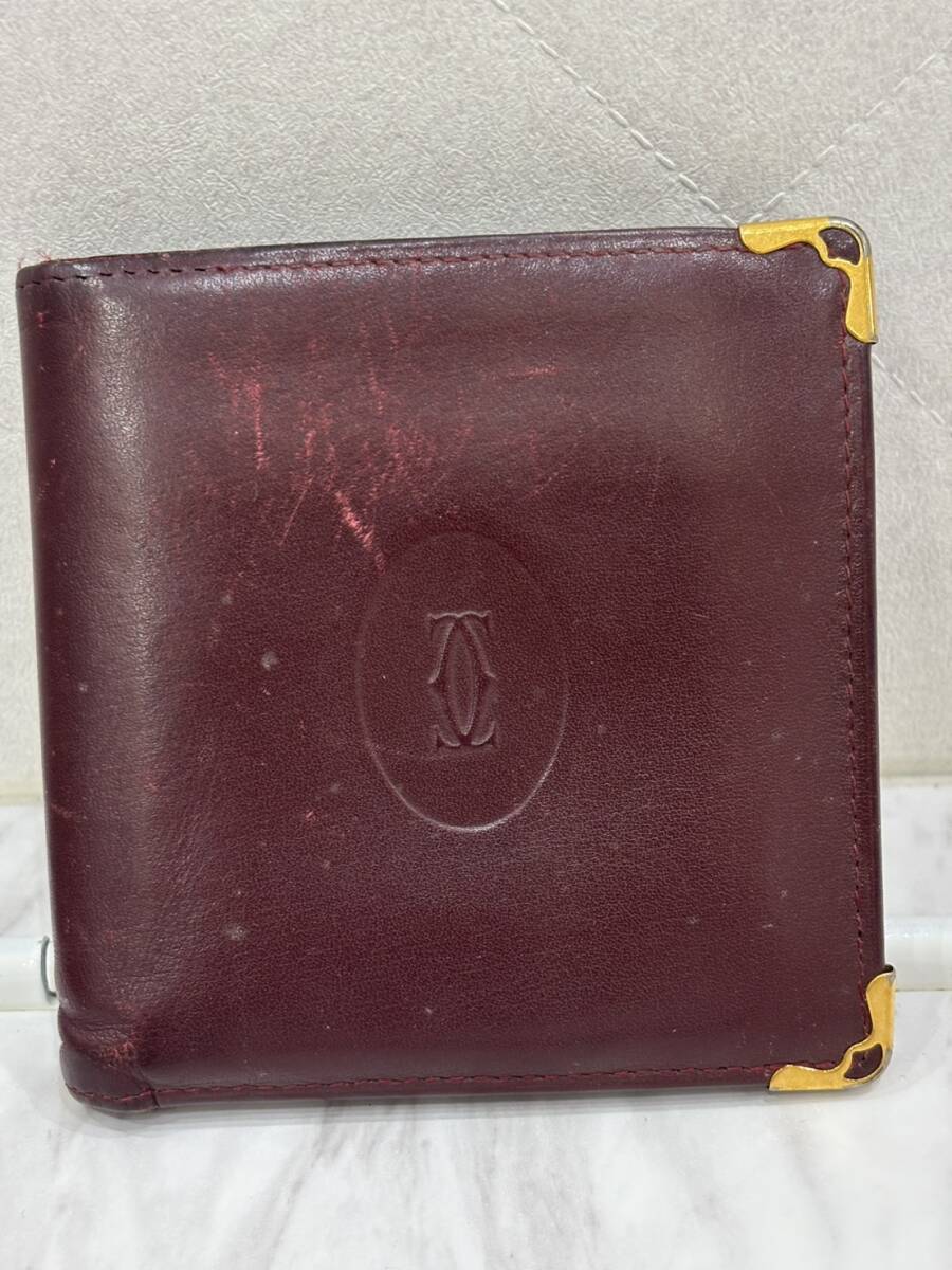 【SB10438】CARTIER カルティエ★二つ折り 財布