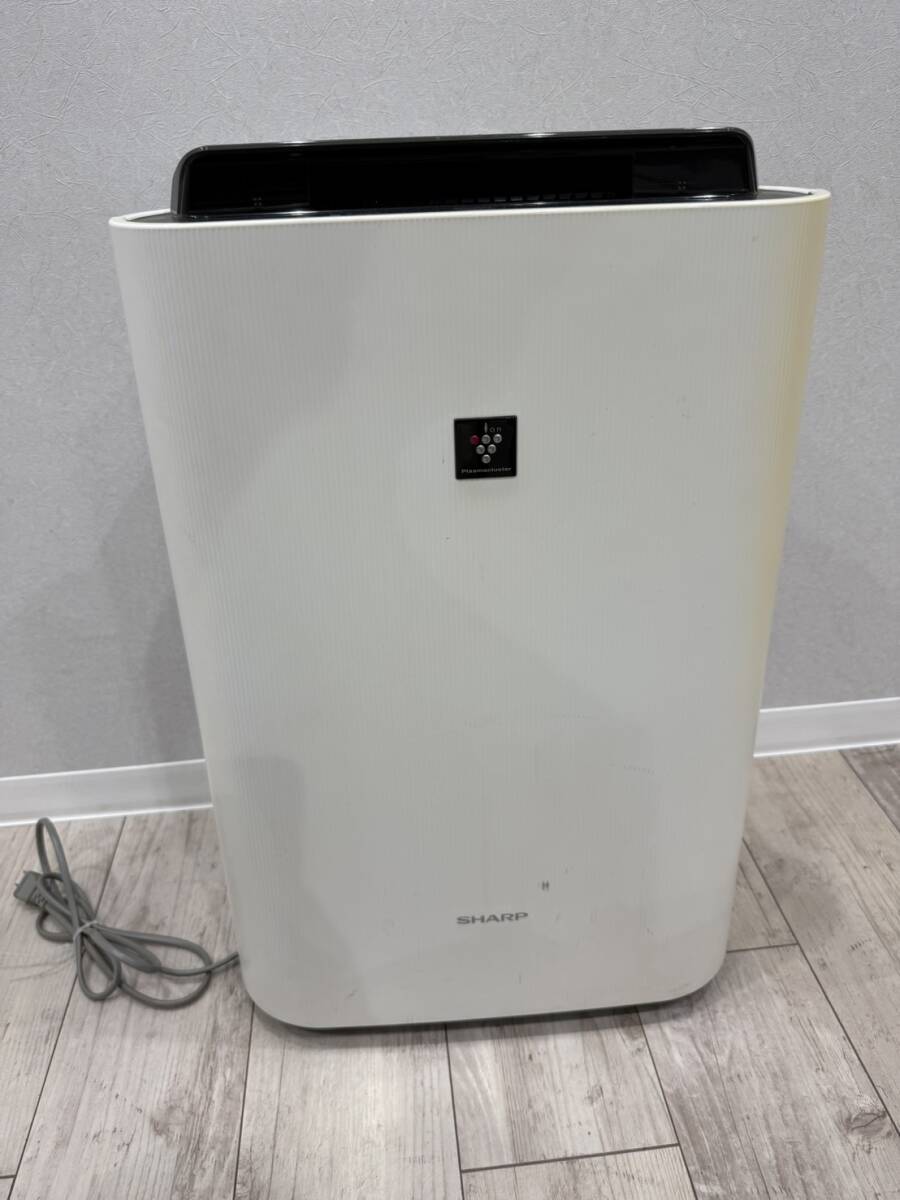 【FI2081】SHARP シャープ 加湿空気清浄機 KC-M401-W 2019年製 高濃度プラズマクラスター　通電動作確認済み　色落ち　現状品