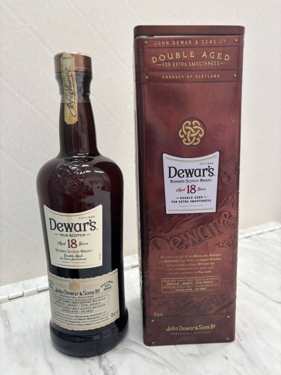 【F16024】未開栓★デュワーズ 18年★スコッチ ウイスキー★750ml 40%★Dewars Aged18years★箱付き