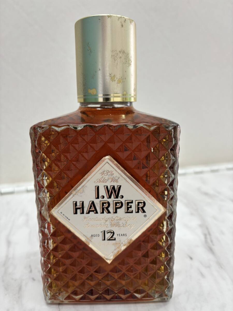 【F10907】未開栓★I.W. ハーパー 12年★ウイスキー★750ml 43%　現状品