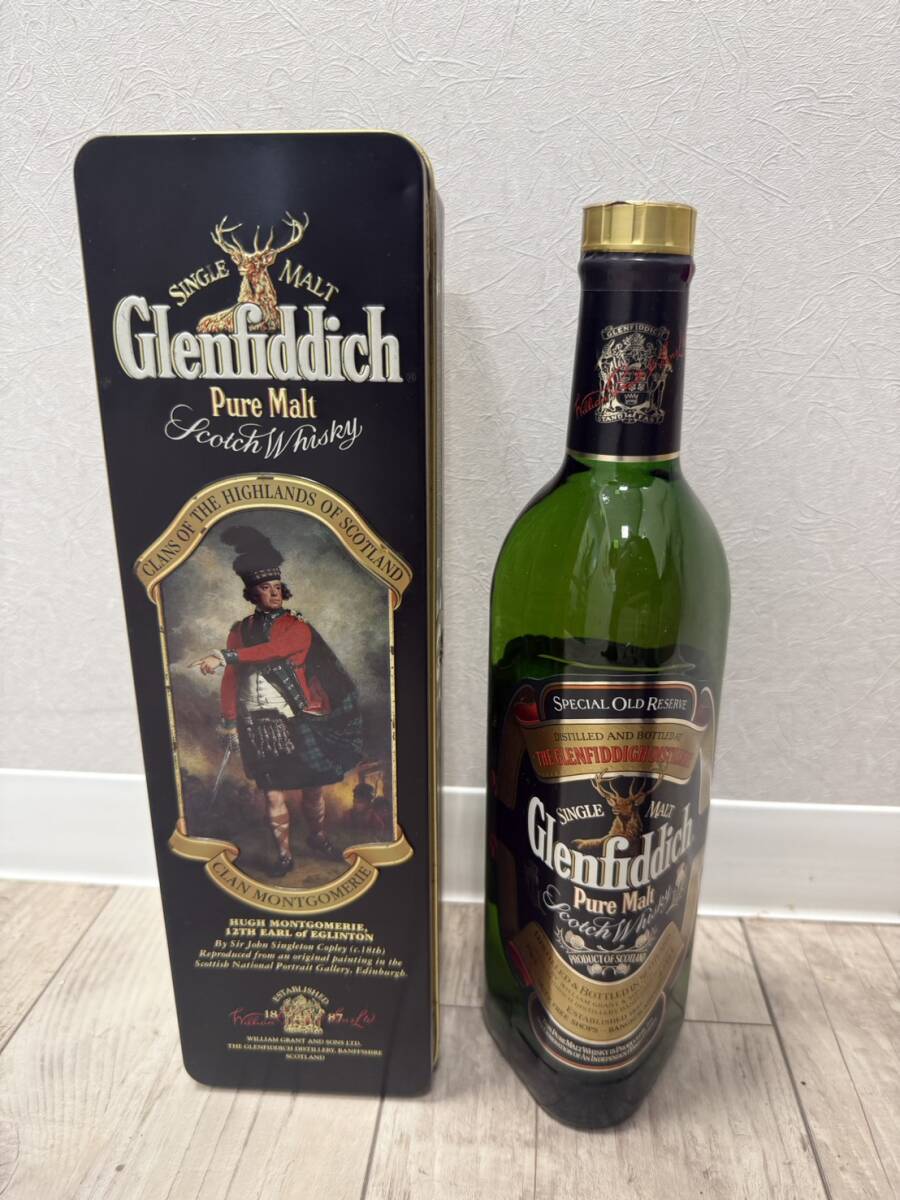 【KM297】Glenfiddich グレンフィディック ウイスキー スコッチ シングルモルト 750ml 43% 箱付き 未開栓 国外酒【未開栓】