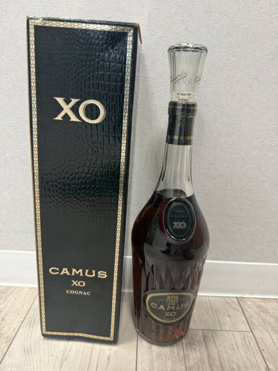 【KM298】古酒 CAMUS XO カミュ XO ロングネック コニャック 700ml 元箱付き【未開栓】