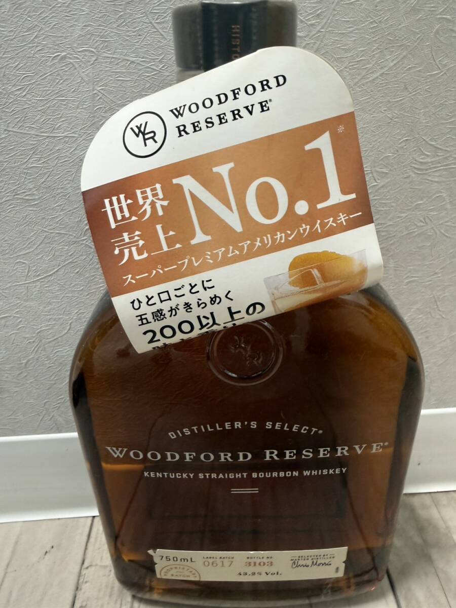 【KM466】WOODFORD RESERVE（ウッドフォード リザーブ）ディスティラリーズ セレクト 43.2％ 750ml