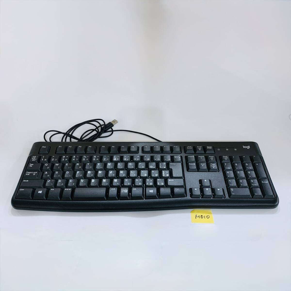 (ヤ)M010【通電OK】ロジクール K120 YU0036 USBスタンダード パソコン キーボード プラグ&プレイUSBキーボード 有線 テンキーパッド