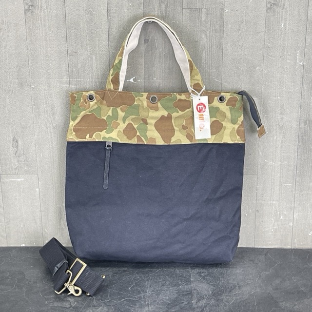 トートバッグ タグ有【未使用】2way バッグ ショルダー　No.2882 ミリタリー 迷彩 カモ コットン定価12000円 / 510050 在★7
