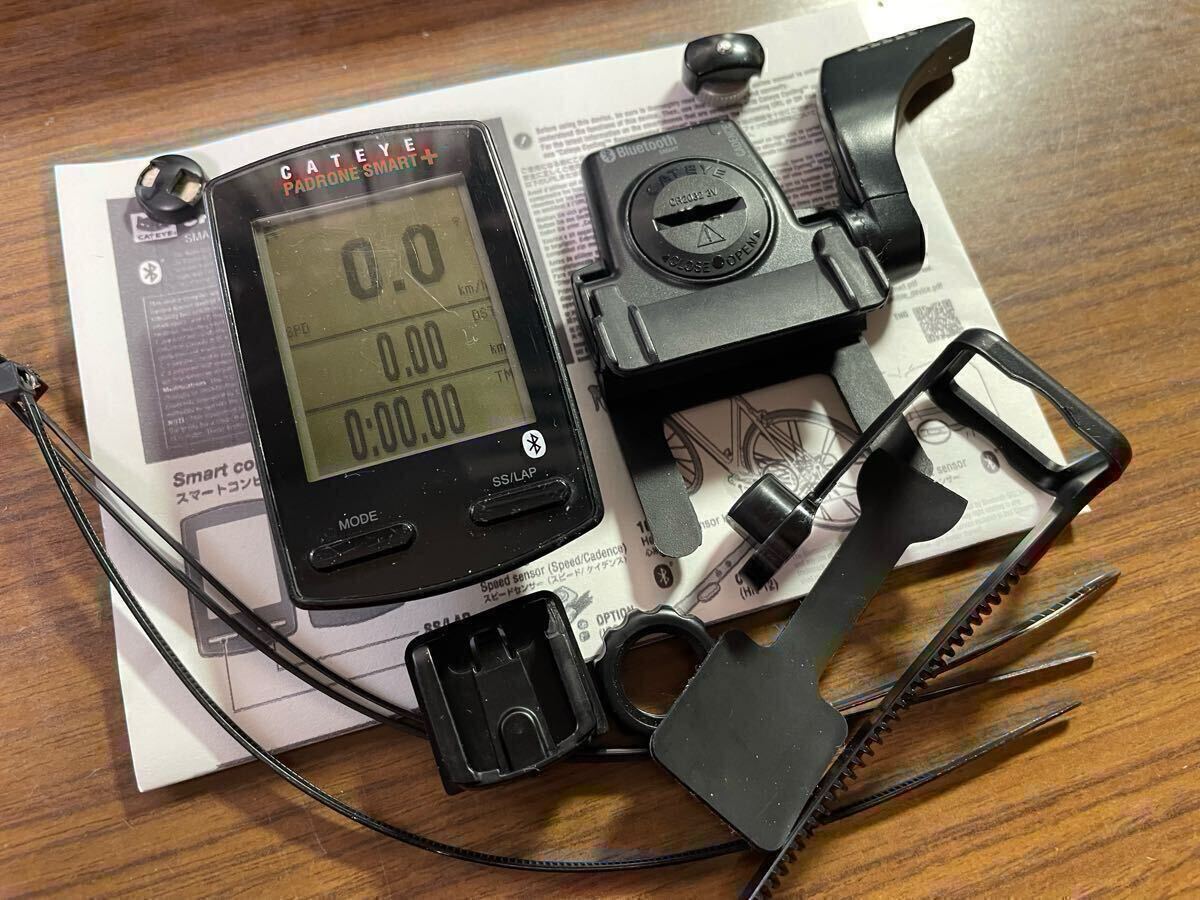 Cateye 多機能サイクルコンピューター Padrone Smart + ケイデンスセンサーISC-12セット A
