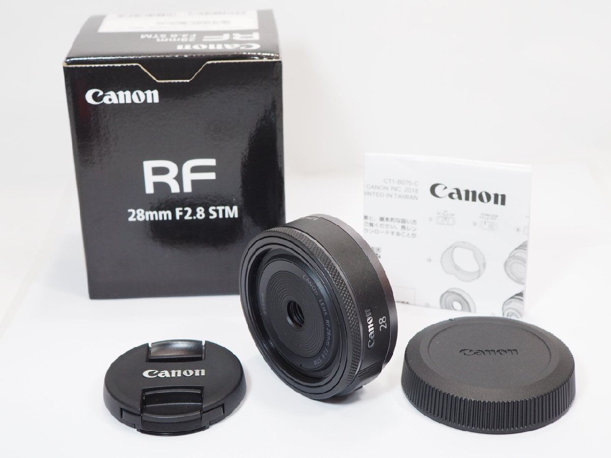【 美品 】Canon RF 28mm F2.8 STM レンズ 元箱付き キヤノン [管CN8881