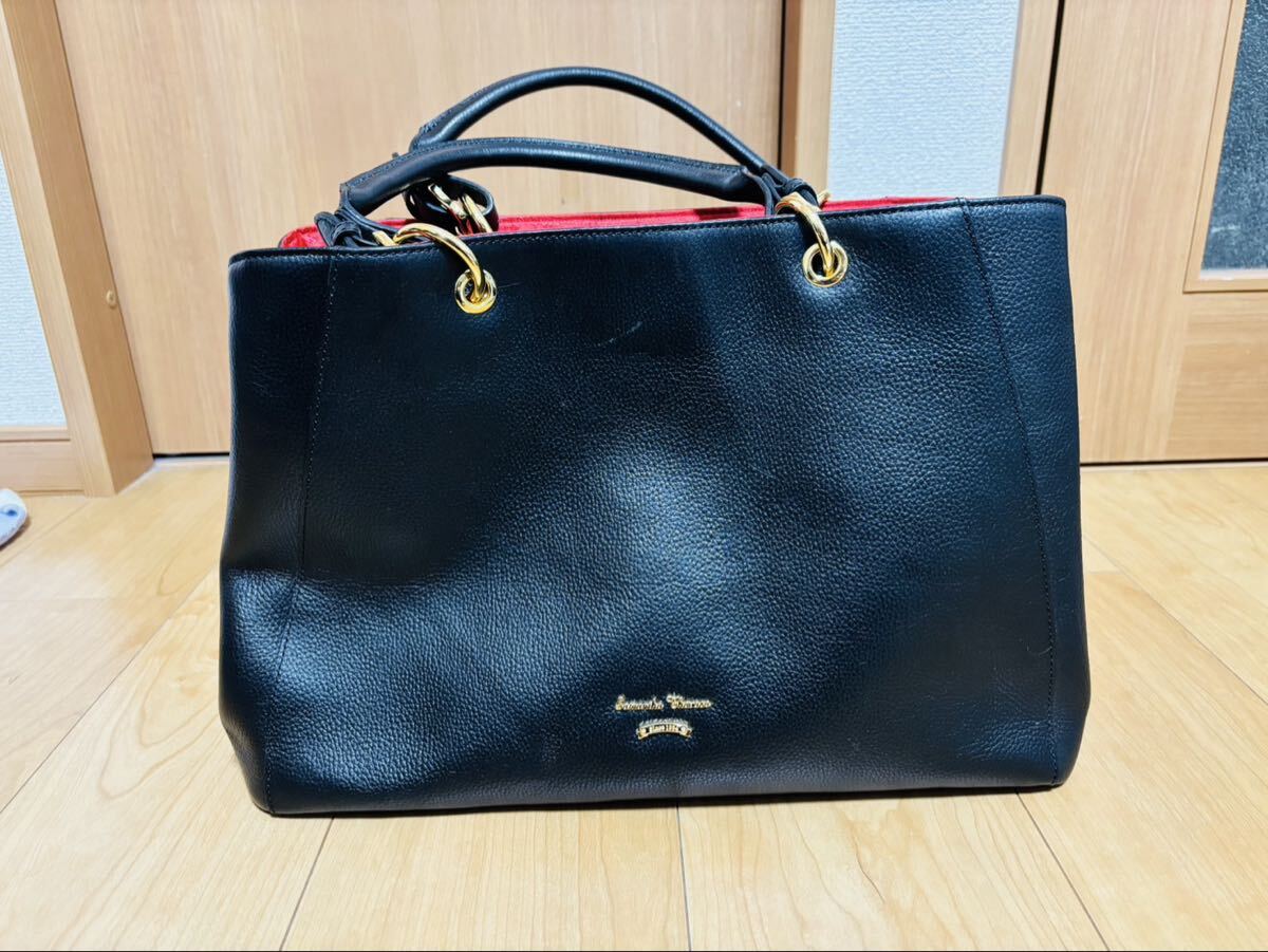 11 Samantha Thavasa ハンドバッグ ブラック サマンサタバサ 黒 中古品 現状品