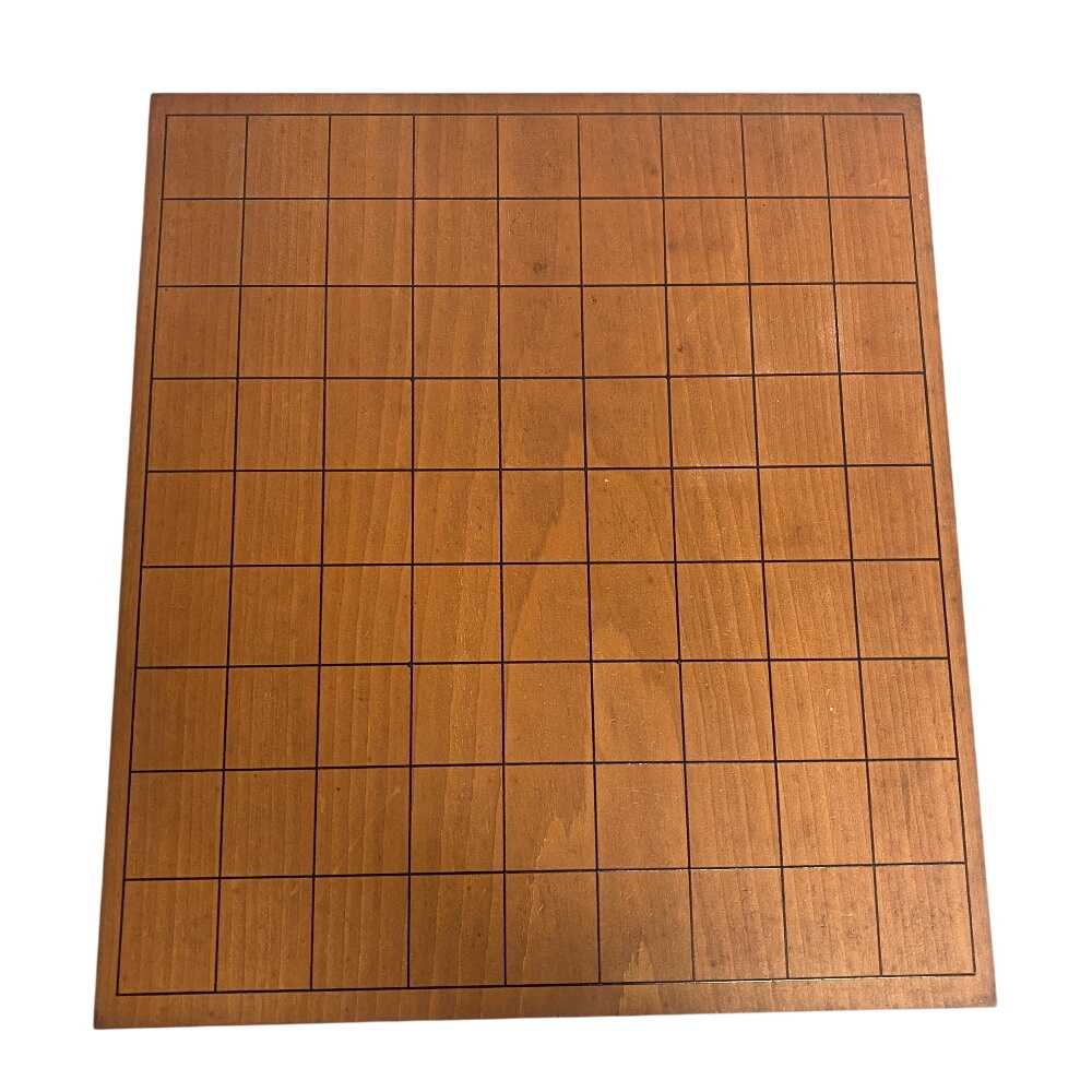 将棋盤 駒あり 天山作 脚付き 足付き 将棋駒 駒 在銘 ウッド 将棋・囲碁 ブラウン メンズ