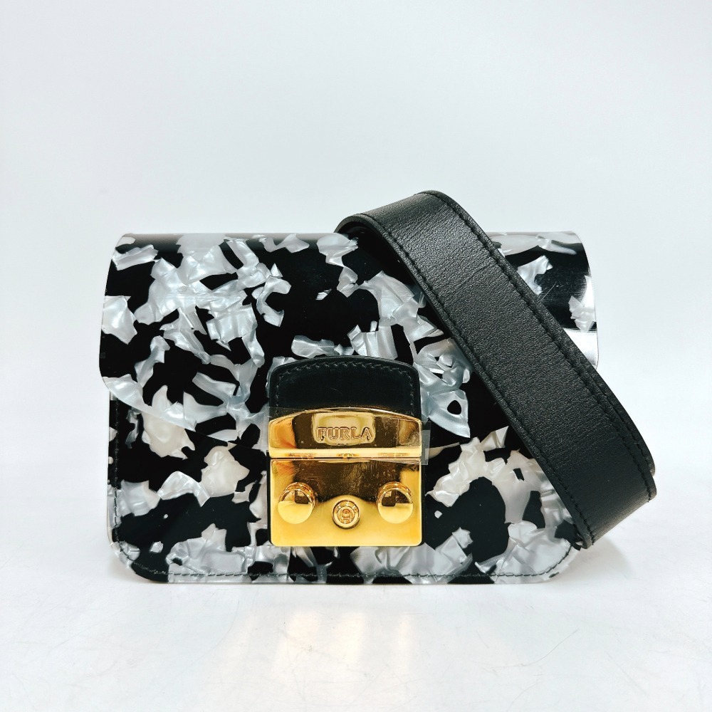 FURLA ショルダーバッグ メトロポリス ミニ クロスボディ 1008846 大理石柄 マーブル 斜めがけ レディース フルラ