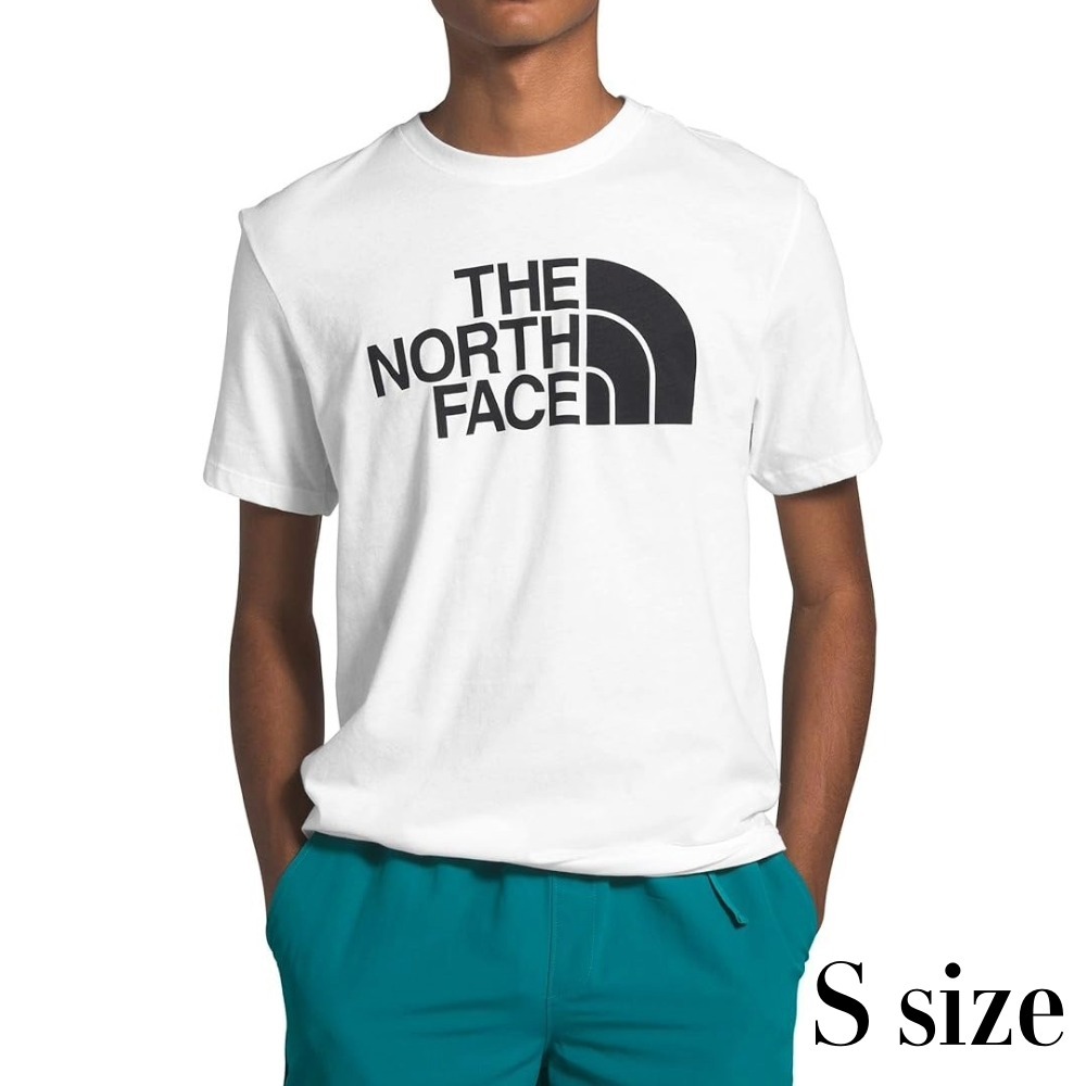 ザ・ノース・フェイス Tシャツ メンズ 半袖 Sサイズ 白 THE NORTH FACE ハーフドームロゴ アウトドア 新生活 ギフト