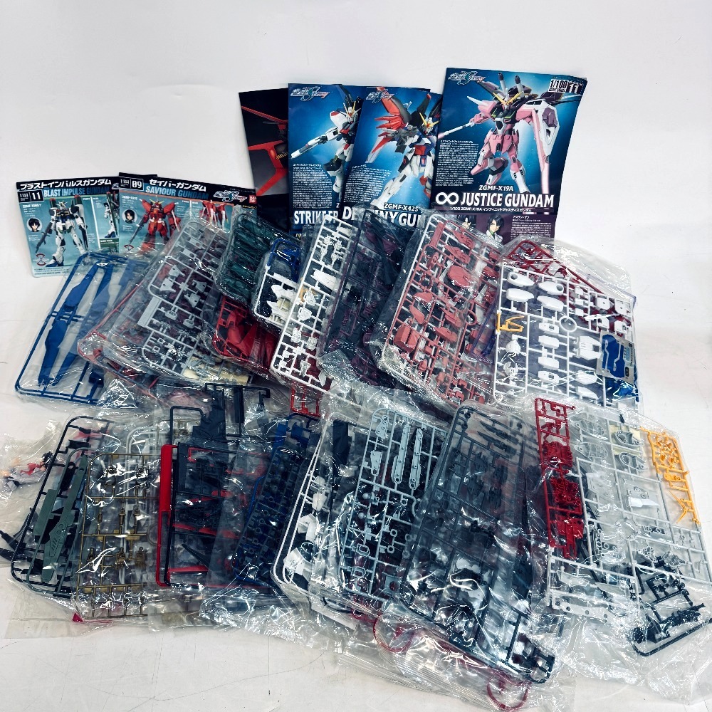 未組立 ガンプラ 大量 28点 BANDAI 1/100 1/144 ZGMF-X42S ZGMF-X19A インフィニットジャスティスガンダム プラモデル ガンダム ZGMF-X20A