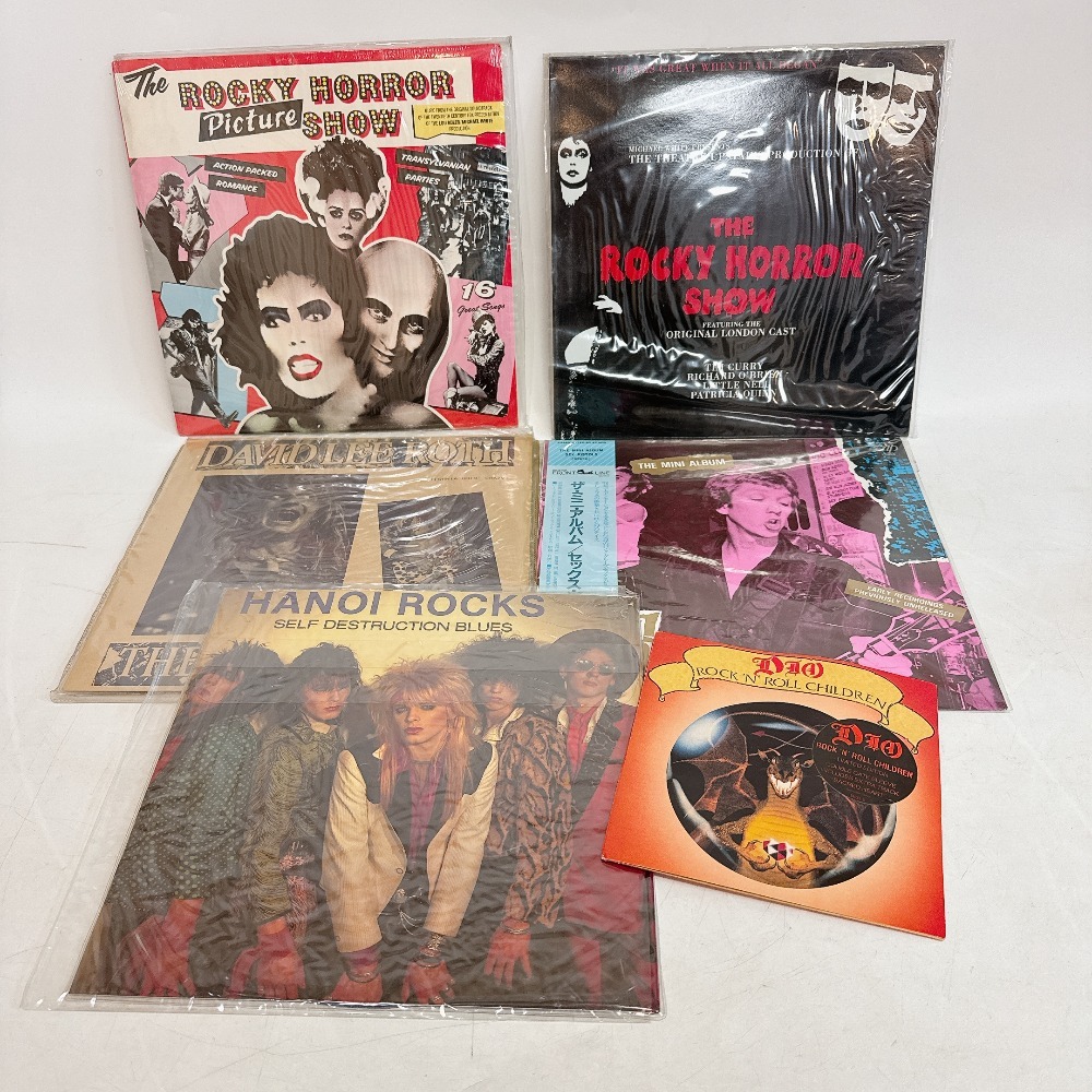 激レア 入手困難 洋楽 LP/EP 5枚セット Dio Sex Pistols David Lee Roth Hanoi Rocks パンク メタル UK/US盤 未開封 カラー盤 輸入盤