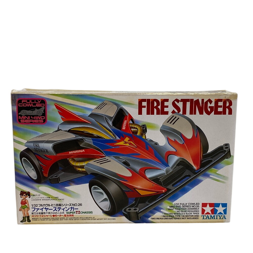 未組立 TAMIYA ファイヤースティンガー 1/32 フルカウル プラモデル 車両 ミニ四駆シリーズ No.26 プラスチック プラモデル マルチカラー