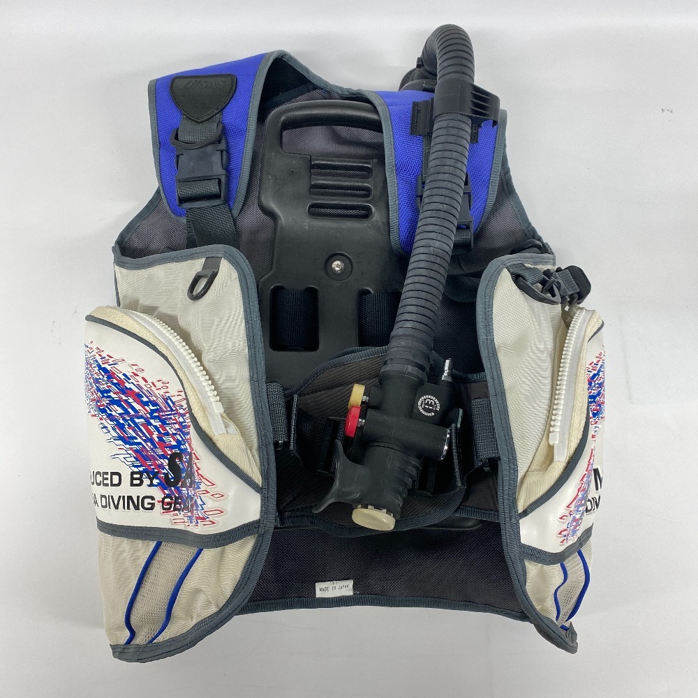 SAS ダイビングジャケット Sサイズ スキューバダイビング ブルー ホワイト ライフジャケット