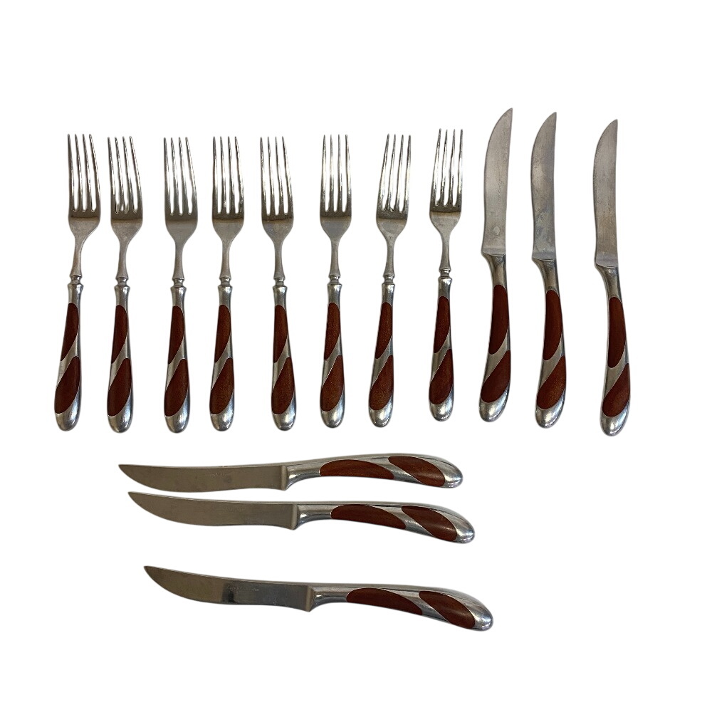 【1円】Legend stainless レジェンド カトラリー 大量 まとめて 計14本セット ナイフ フォーク デザートナイフ 他