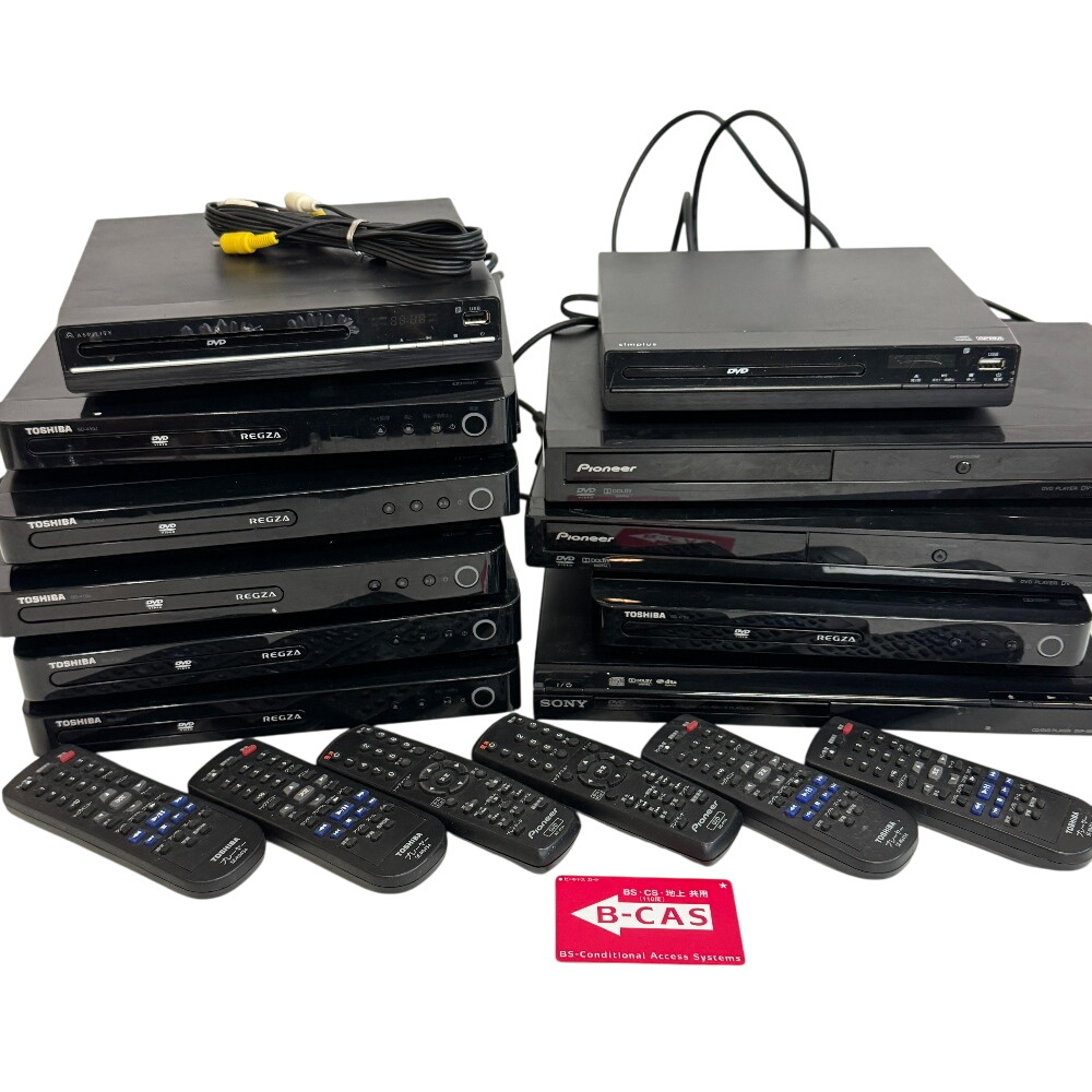 【1円】DVDレコーダー 大量 まとめて 11点セット ジャンク Pioneer DV-2020 TOSHIBA SD-410J SONY DVP-SR200P等
