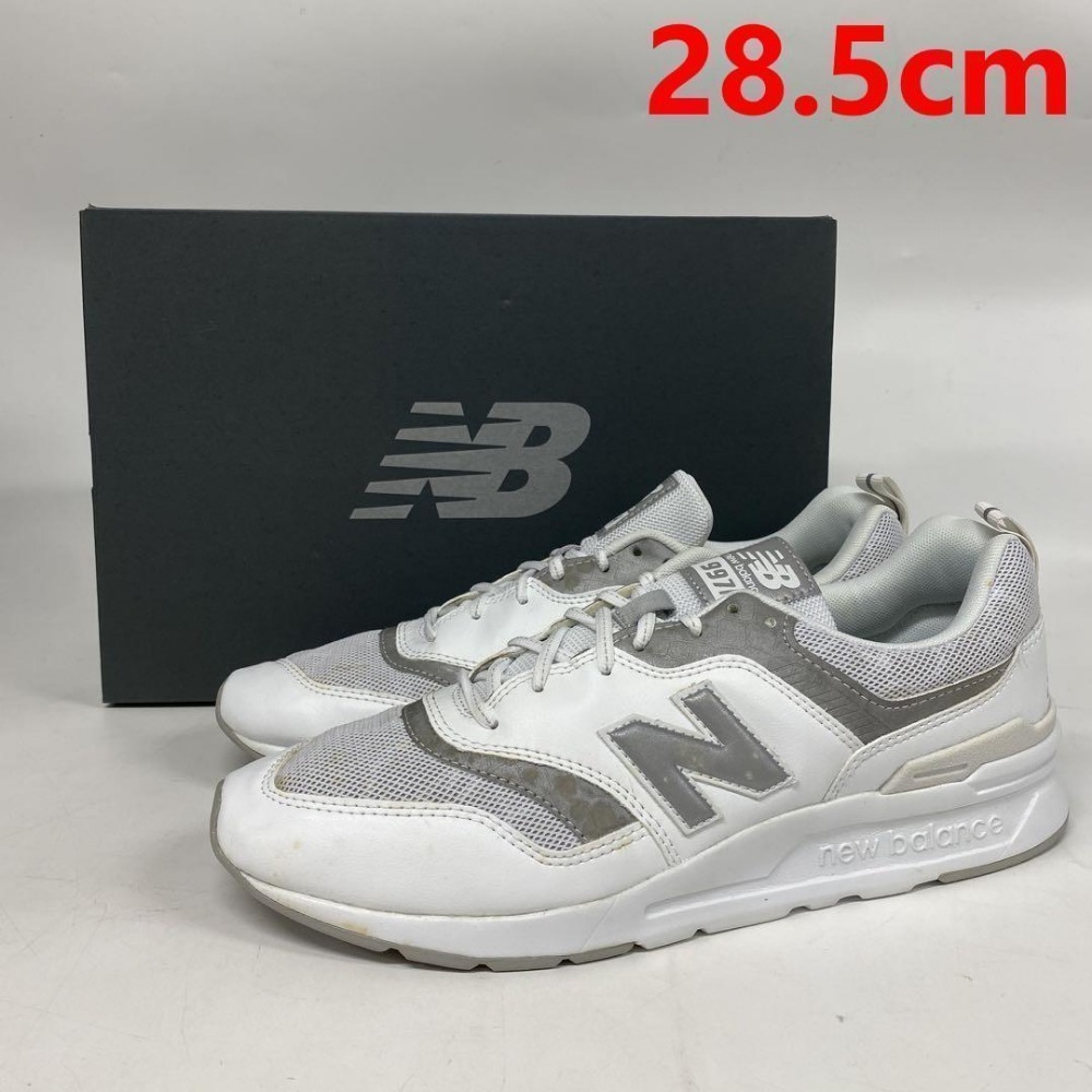 ニューバランス CM997HFK メンズ スニーカー 28.5cm ホワイト 997シリーズ ランニングシューズ カジュアル New Balance 白色 新品未使用