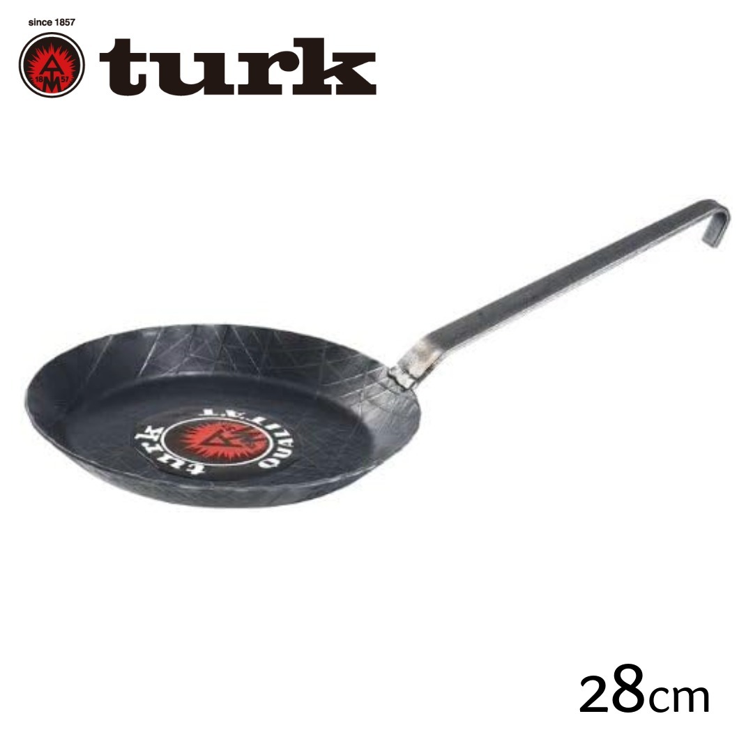 ターク TURK フライパン 鉄 28cm プレスパン 浅型 65228 IH対応 直火 オーブン キャンプ アウトドア 鉄製 ドイツ製