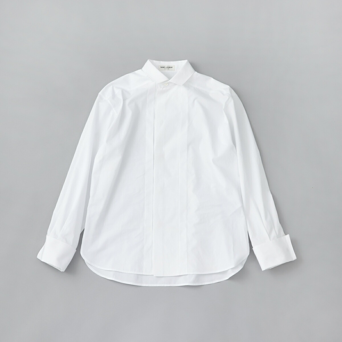 SAINT LAURENT PARIS サンローランパリ 760582 ワイシャツ カッターシャツ 長袖シャツ ホワイト ブランド