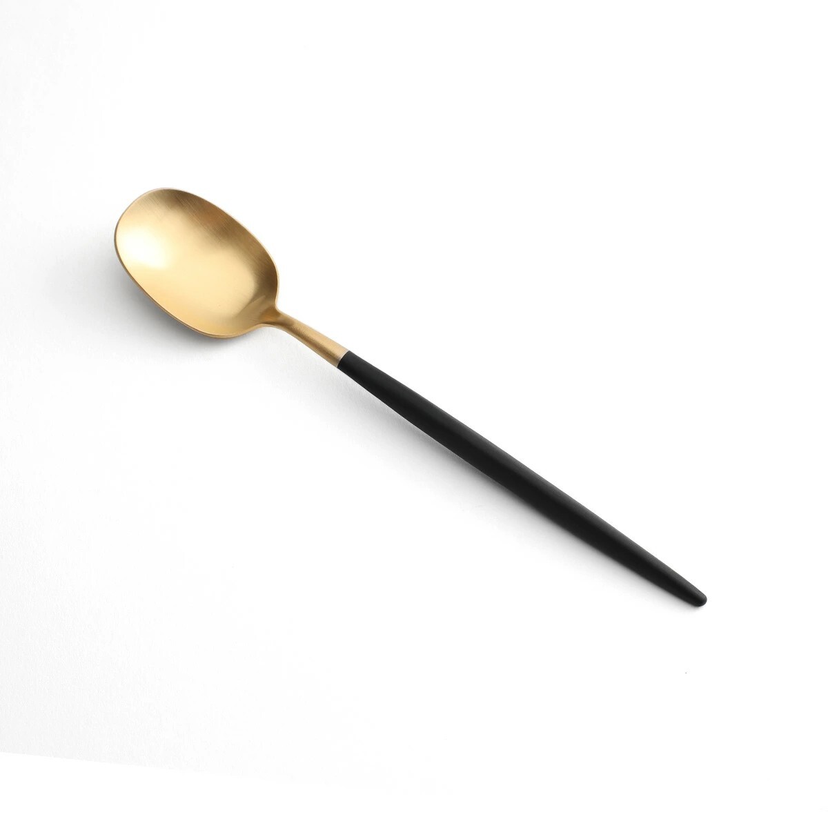 Cutipol クチポール NA08GB デザートスプーン NAU 食器 ブラックマットゴールド