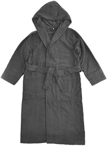 TEKLA テクラ BT-AB フード付バスローブ ASH BLACK その他トップス ブラック