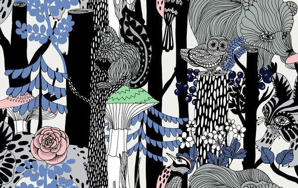 marimekko マリメッコ 壁紙 PIKKUVELJEKSET ピックヴェルイェクセトゥ マルチ 70cm×10.05m 北欧デザイン 輸入壁紙 新品未使用