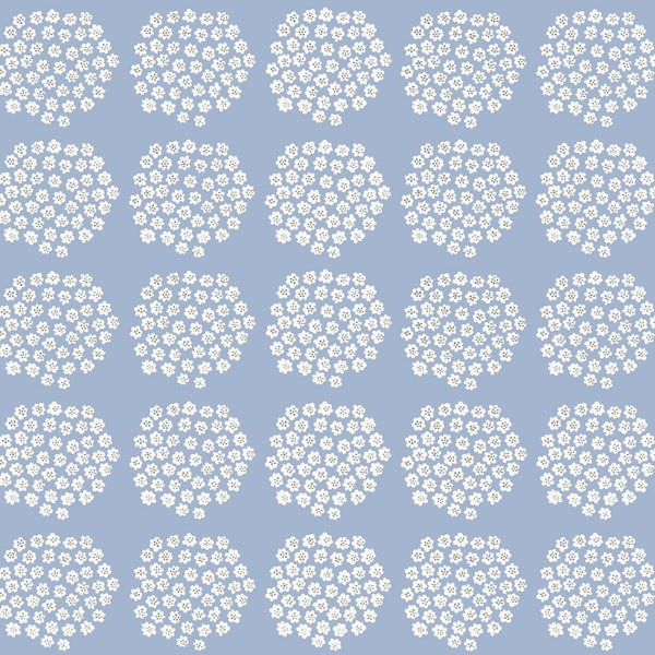 marimekko マリメッコ 壁紙 PUKETTI プケッティ スカイブルー 70cm×10.05m 北欧デザイン 輸入壁紙 新品未使用