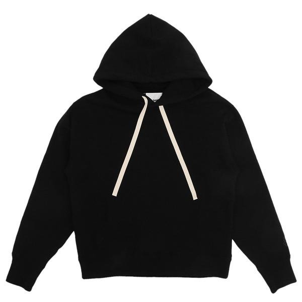 ジルサンダー JIL SANDER パーカー レディース フーディ ブランドロゴ 無地 黒 ロゴ シンプル