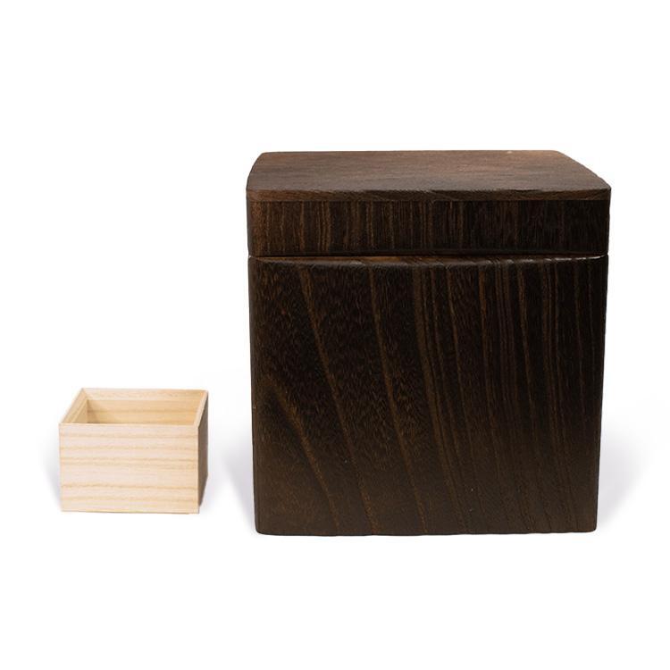 KIRIFT ライスストッカー 2kg 焼桐 米びつ 防湿 防虫 桐製 保存容器 コンパクト キッチン収納 おしゃれ 日本風 米保存容器