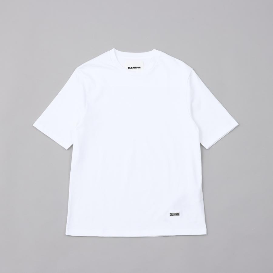 ジルサンダー レディース Tシャツ J02GC0109 Sサイズ ホワイト 102 半袖 ロゴ シンプル 上質 定番