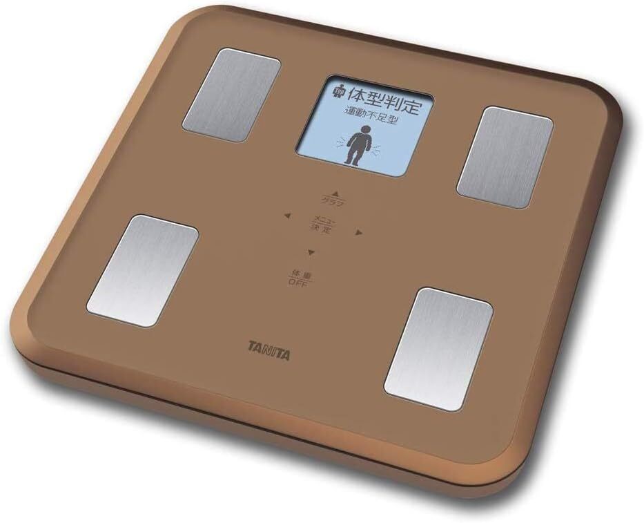 タニタ 体重 体組成計 バックライト 日本製 ブラウン BC-810 BR フルドット液晶の表示画面採用