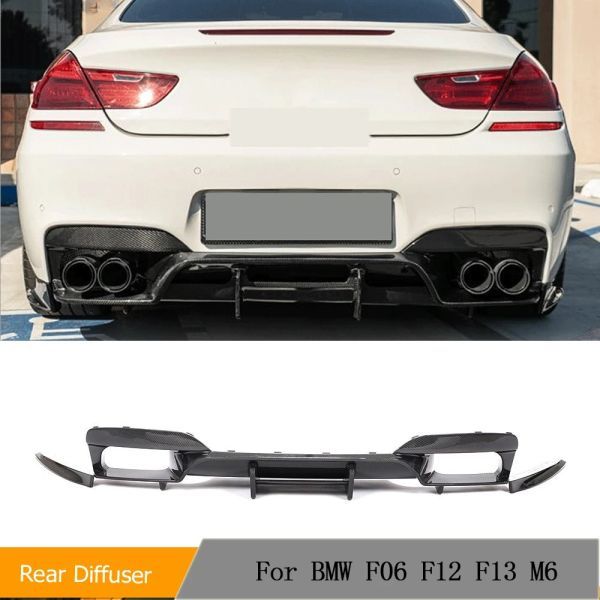 【送料無料】 リアバンパー ディフューザー ブラック タイプ2 BMW 6シリーズ F06 F12 F13 M6 Mスポーツ 2012-2019 リア スポイラー
