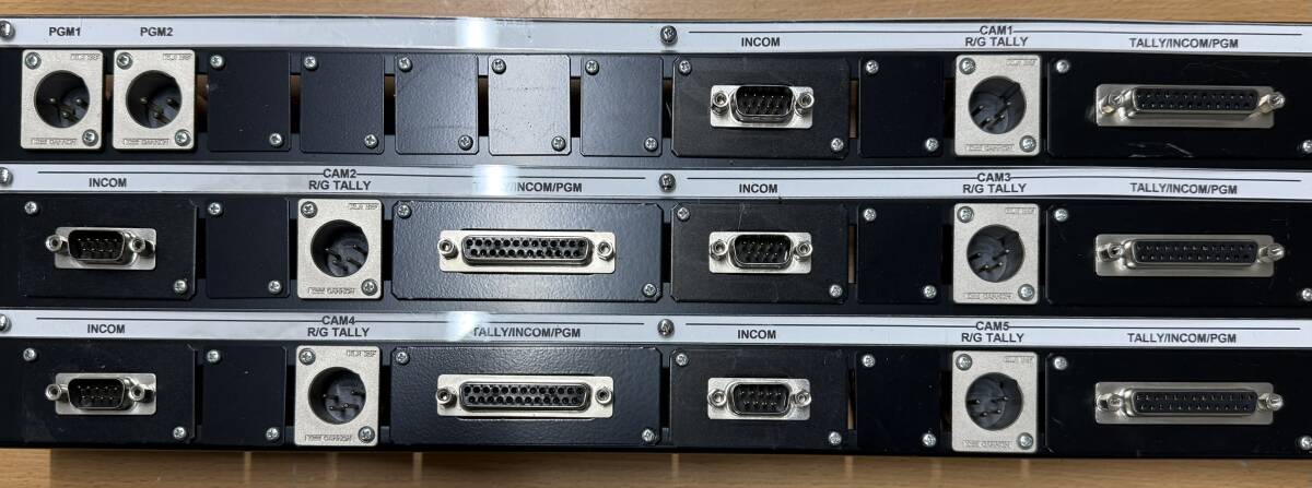 SONY 放送用カメラ用コミュニケーション端子盤 5カメ対応 19インチラック幅ですが耳なし・・・