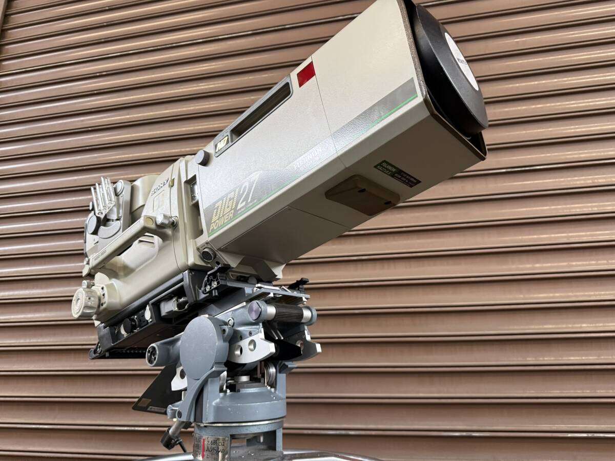 SONY HDC-900 スタジオカメラ レンズ・カムヘッド・ペデスタル付き 一部難あり動作品