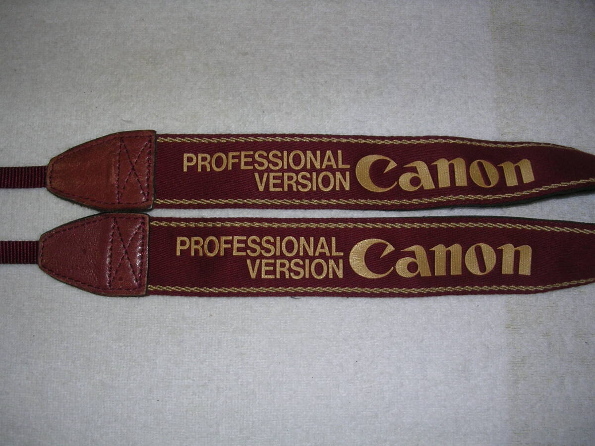 ☆　Canon ストラップ PROFESSIONAL VERSION 　中古　レッド　☆