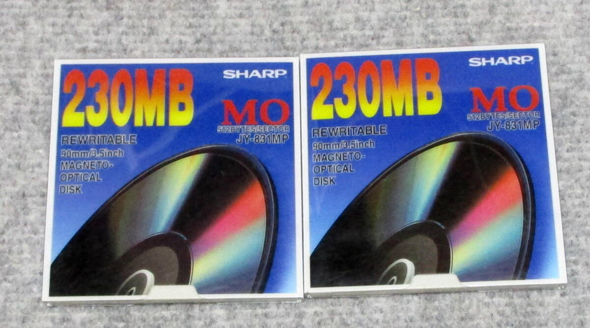 MO　230MB　ケース入り　２枚　SHARP