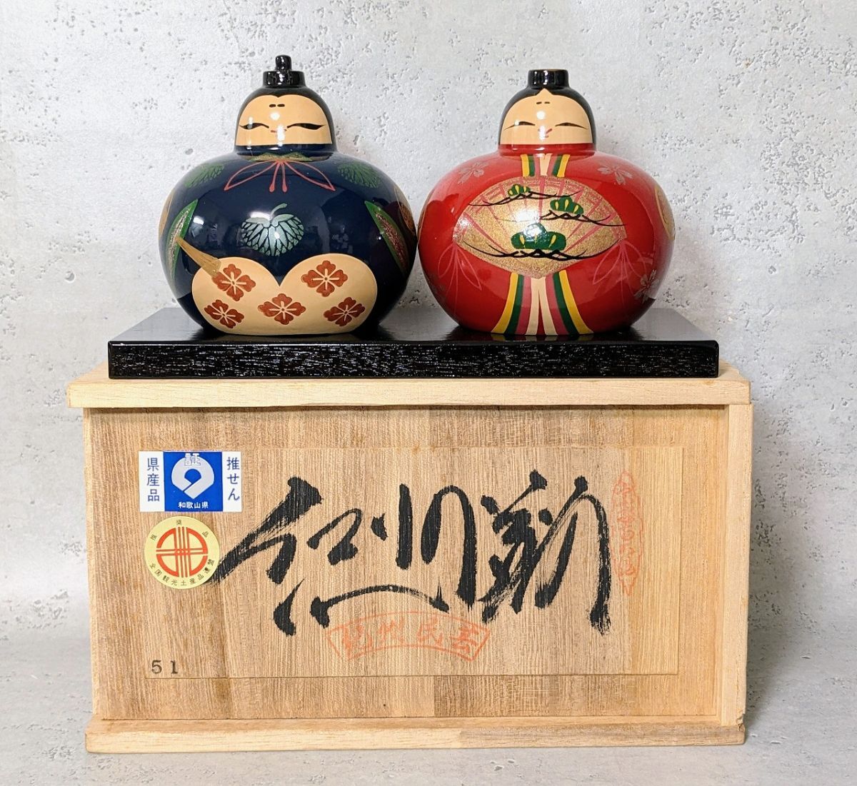 Q172 紀州民芸 紀州雛 ひな人形/60