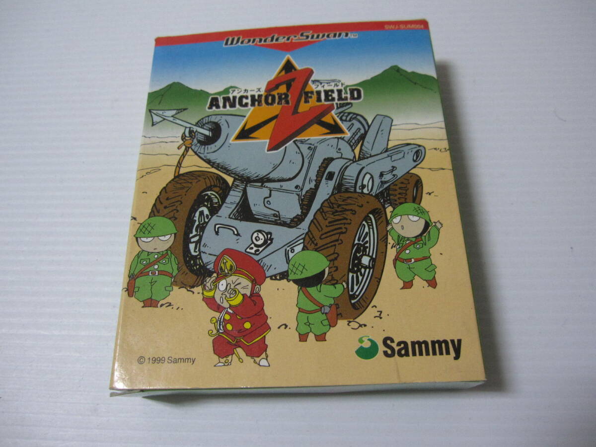 【WS ワンダースワン ソフト】アンカーズフィールド 動作品　箱・説明書・ハガキ付 / サミー