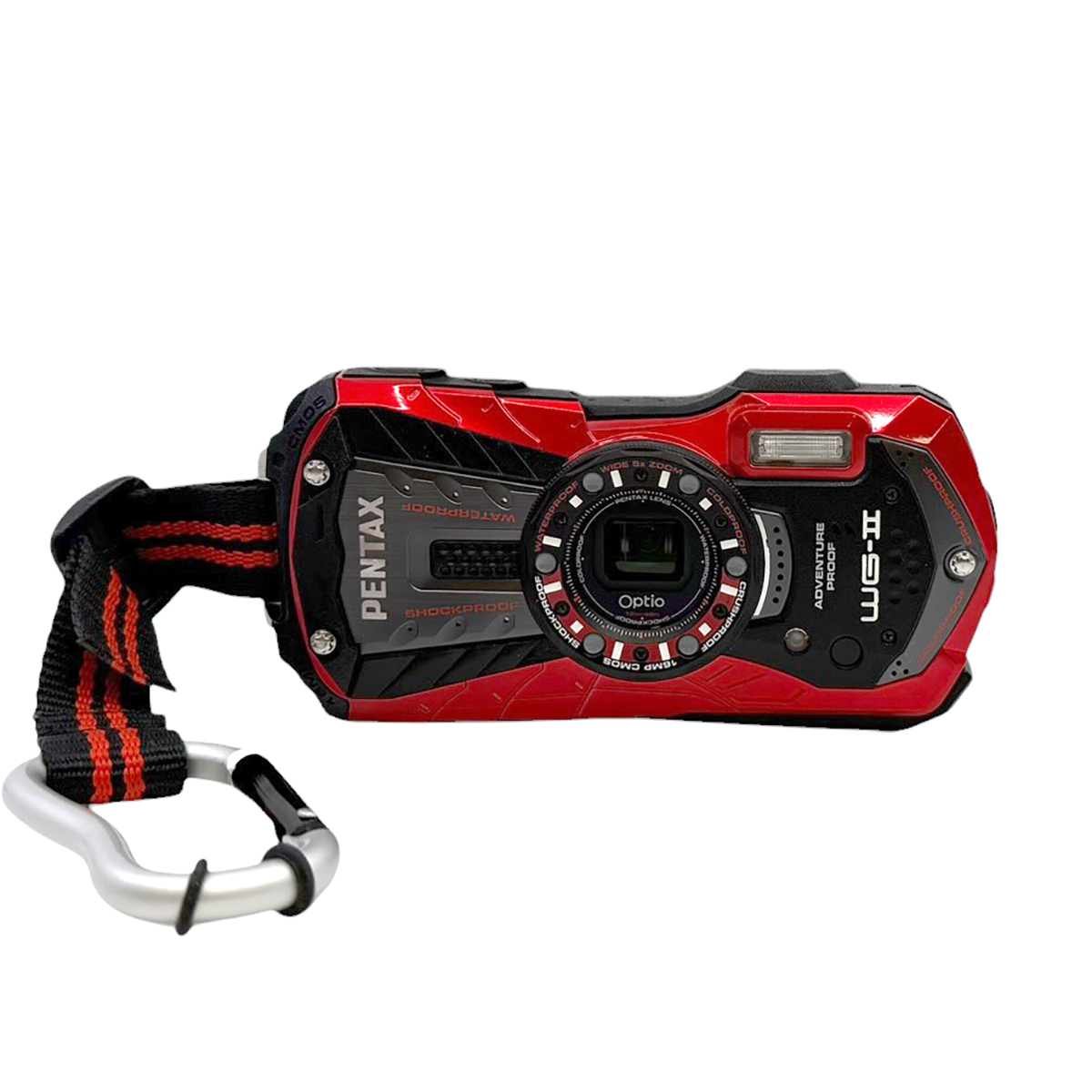 PENTAX 防水デジタルカメラ Optio WG-2 (バーミリオンレッド) 約1600万画素 CALSモード