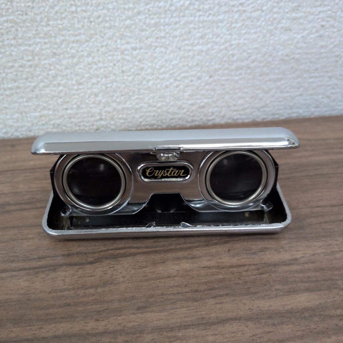 ★折りたたみ式オペラグラス★ 昭和レトロ★ 双眼鏡★ Crystar★中古品★引き取り可能★札幌★北海道★