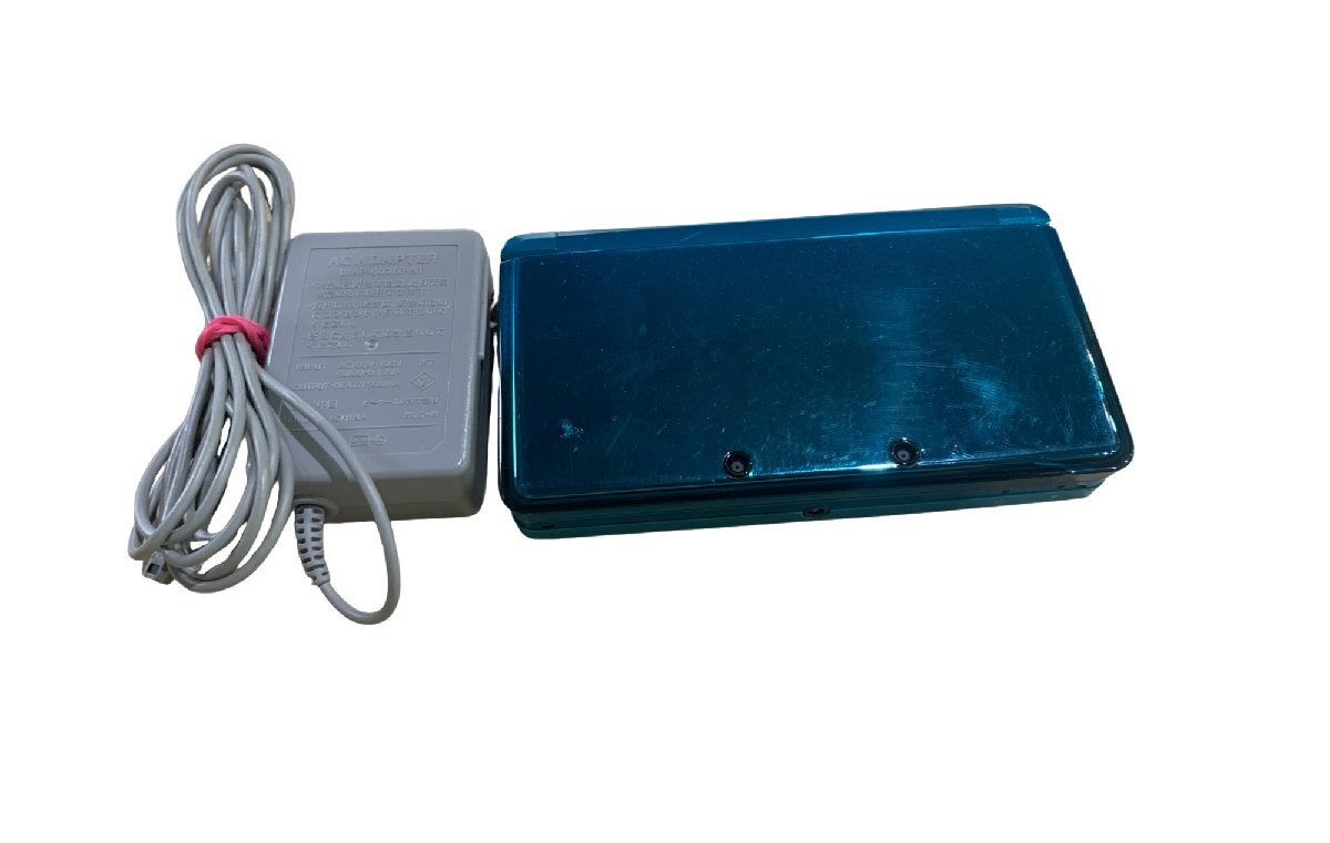 Nintendo 任天堂 3DS アクアブルー 充電器付 ゲーム ゲーム本体 通電確認済