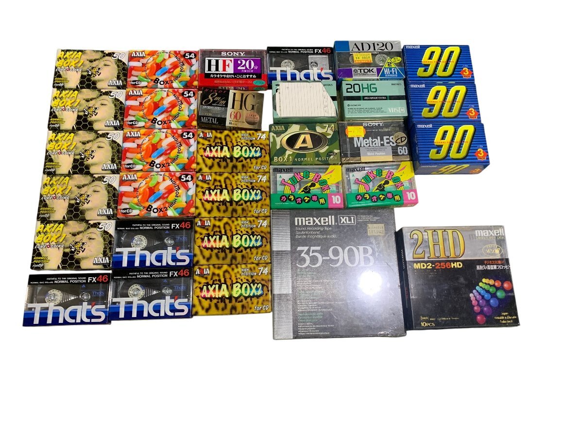 カセットテープ 他 まとめ 未開封 maxell SONY TDK AXIA ノーマル ハイポジ