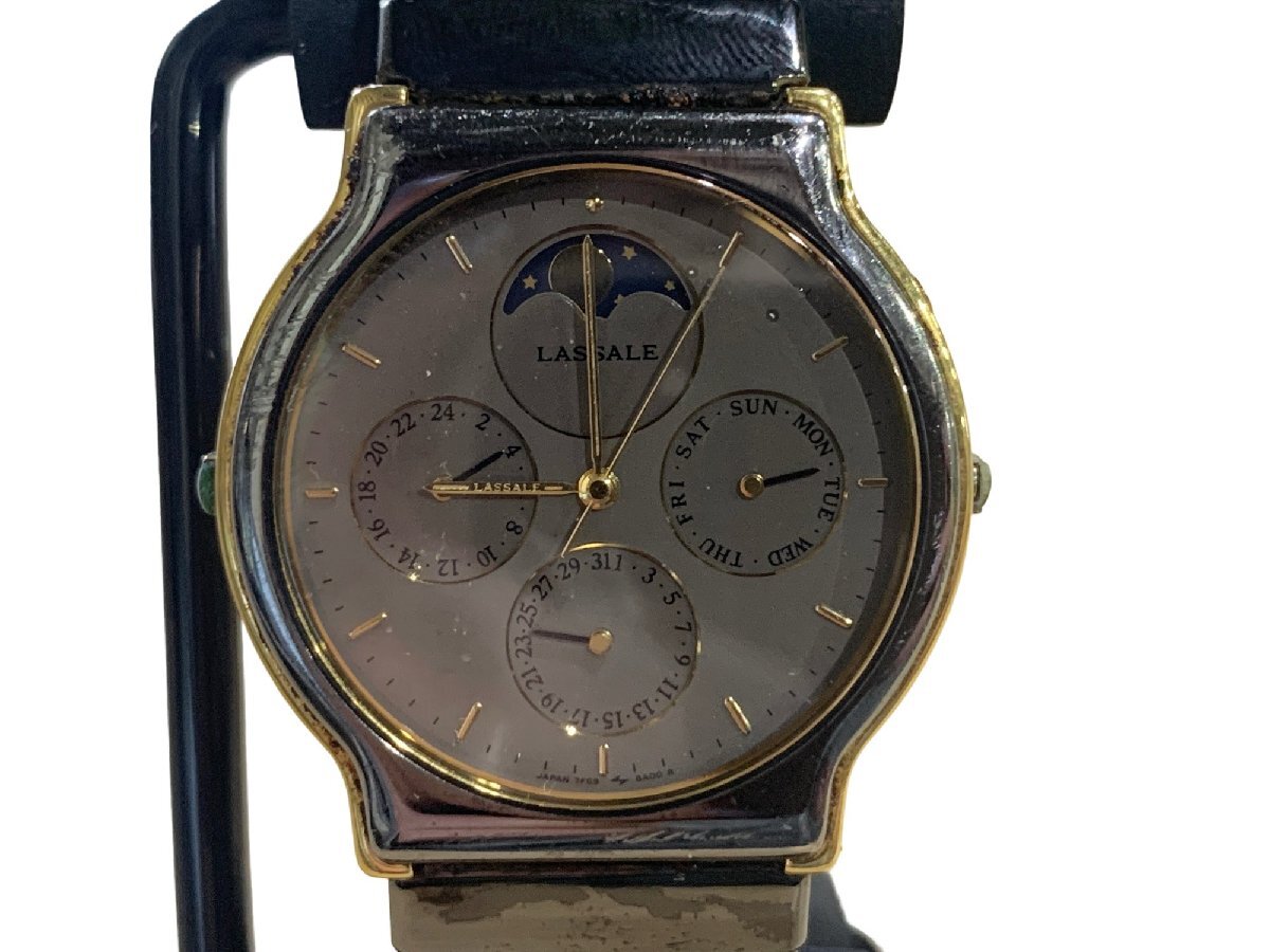 SEIKO セイコー 7F69-8A00 LASSALE ラサール ムーンフェイズ 腕時計 時計 ファッション小物