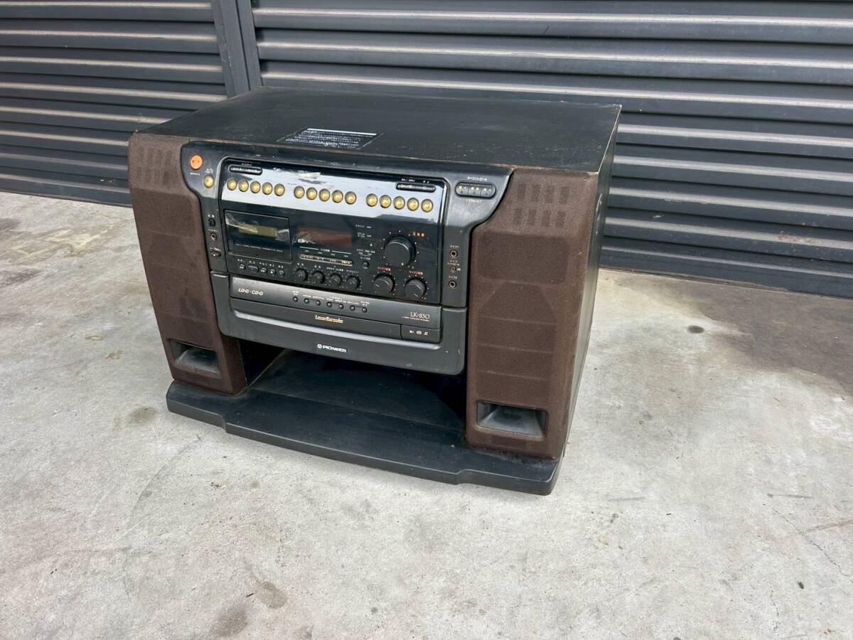パイオニア　レーザーカラオケ　LDカラオケシステム　LK-830　通電OK　トレイ開閉OK　再生駄目