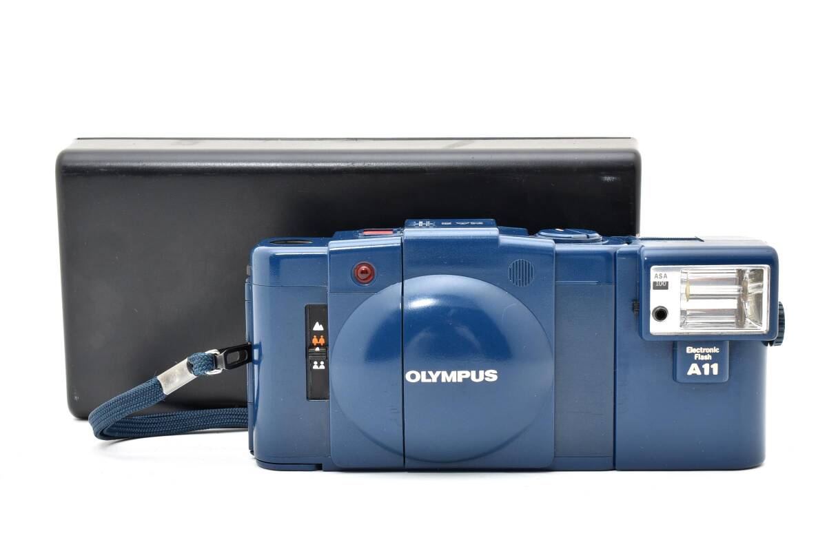 ★希少色★ OLYMPUS オリンパス XA2 + A11 ストラップ ケース付