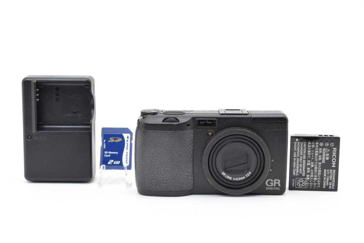 ★動作品★ RICOH リコー GR DIGITAL バッテリー 充電器 SDカード付